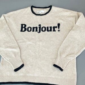 LOFT Bonjour Sweater Tan size S